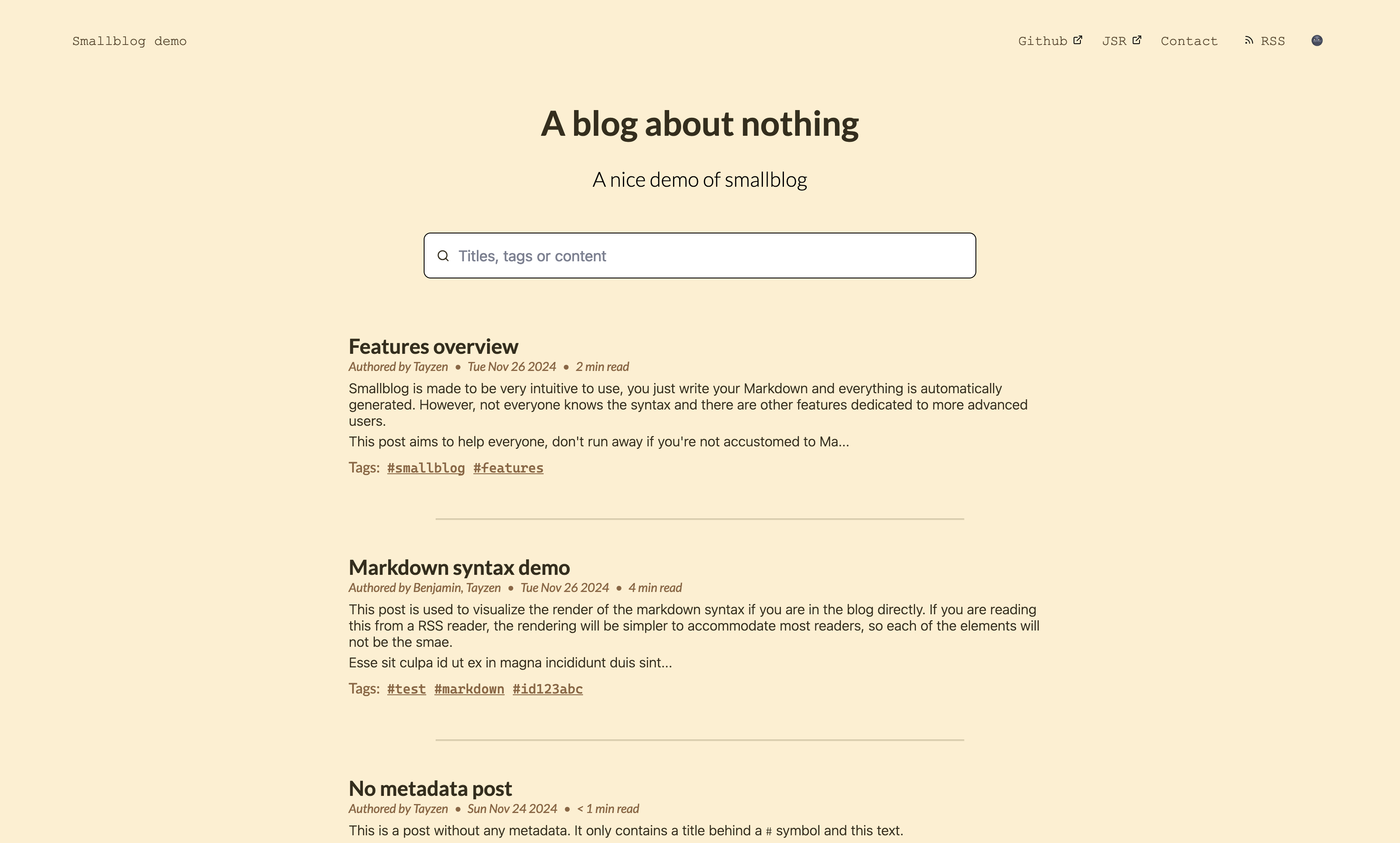 Bright theme screenshot